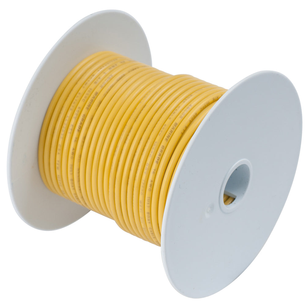 Ancor Yellow 10 AWG Tinned Copper Wire - 100' — marine wire