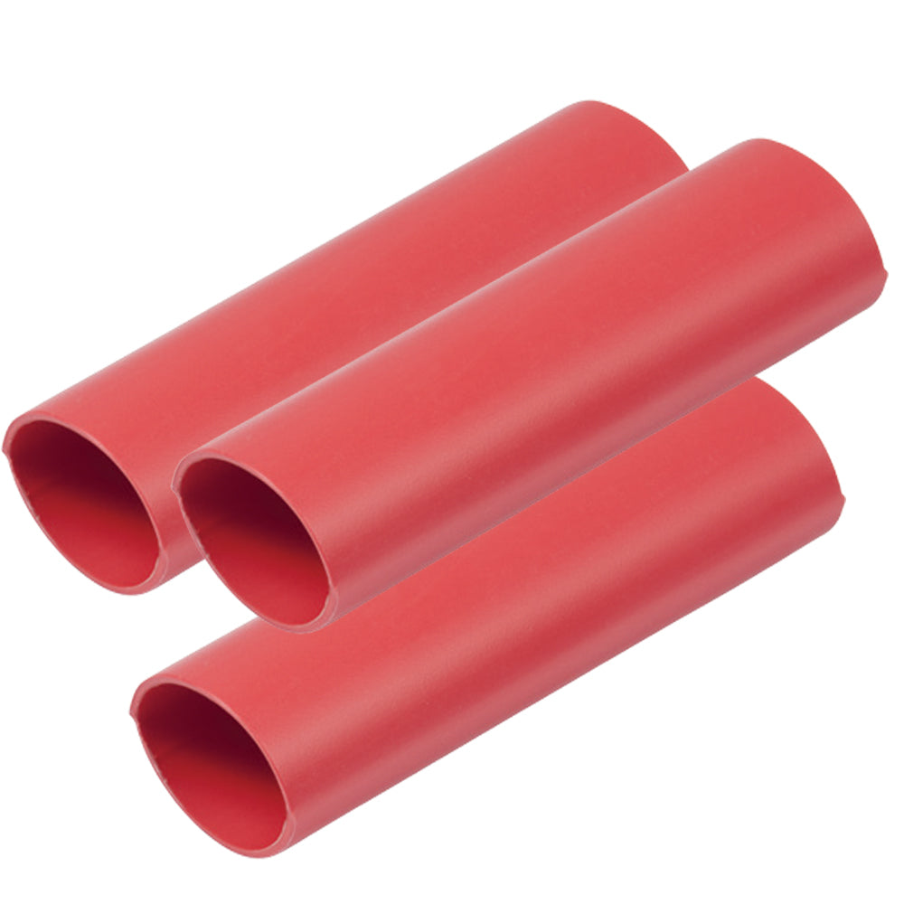 Ancor Heavy Wall Heat Shrink Tubing - 3/4" x 12" - 3-Pack - Red — marine wire management
