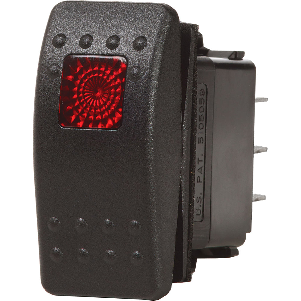 Blue Sea Systems Blue Sea 7934 Contura II Switch DPST Black - OFF-ON — marine switches & accessories