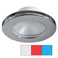 I2Systems Inc i2Systems Apeiron A3120 Screw Mount Light - Red, Cool White & Blue - Brushed Nickel Finish — marine dome/down lights