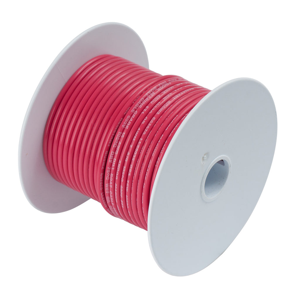 Ancor Red 6 AWG Tinned Copper Wire - 250' — marine wire