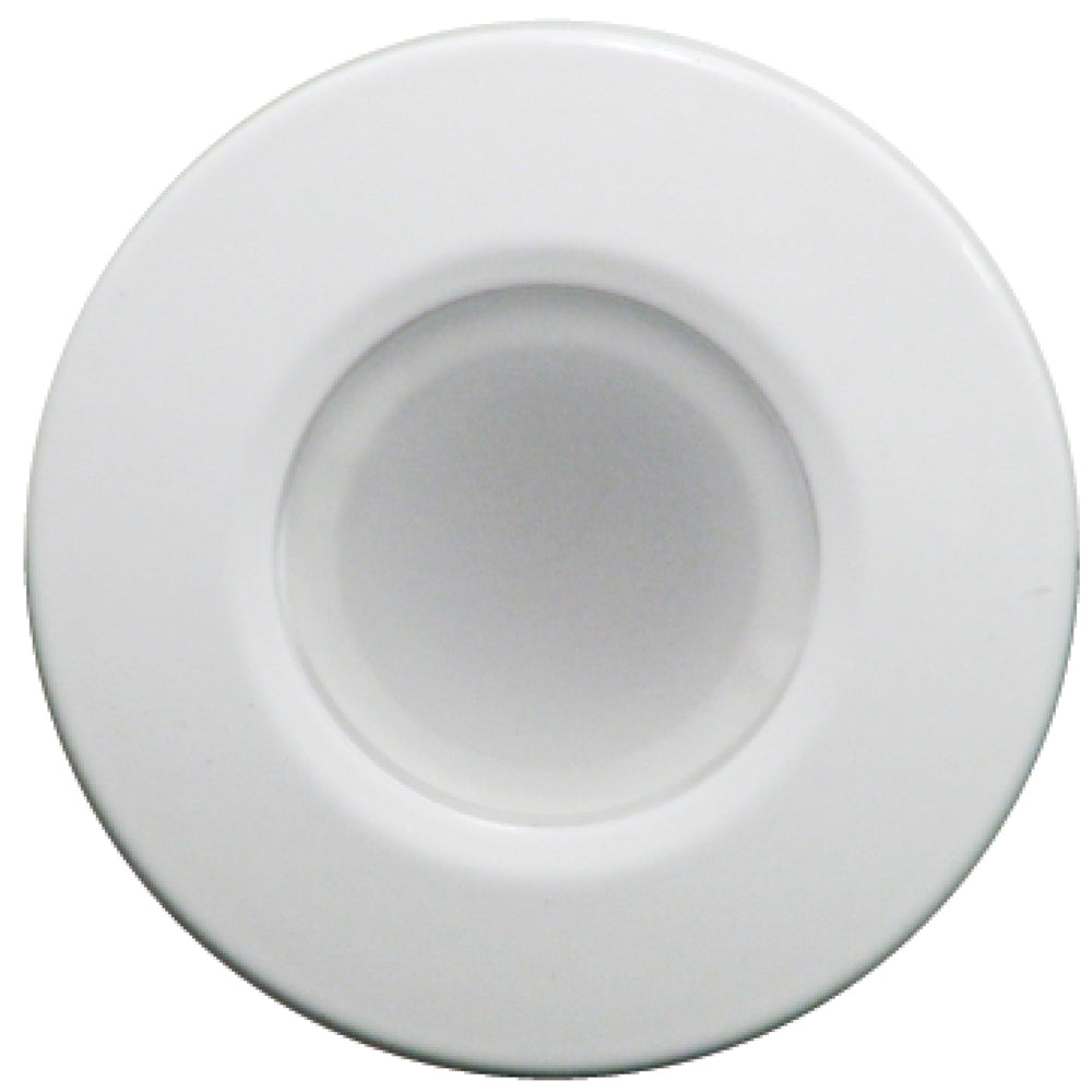 Lumitec Orbit Flush Mount Down Light - Blue Non-Dimming, Red Non-Dimming & White Dimming w/White Housing — marine dome/down lights