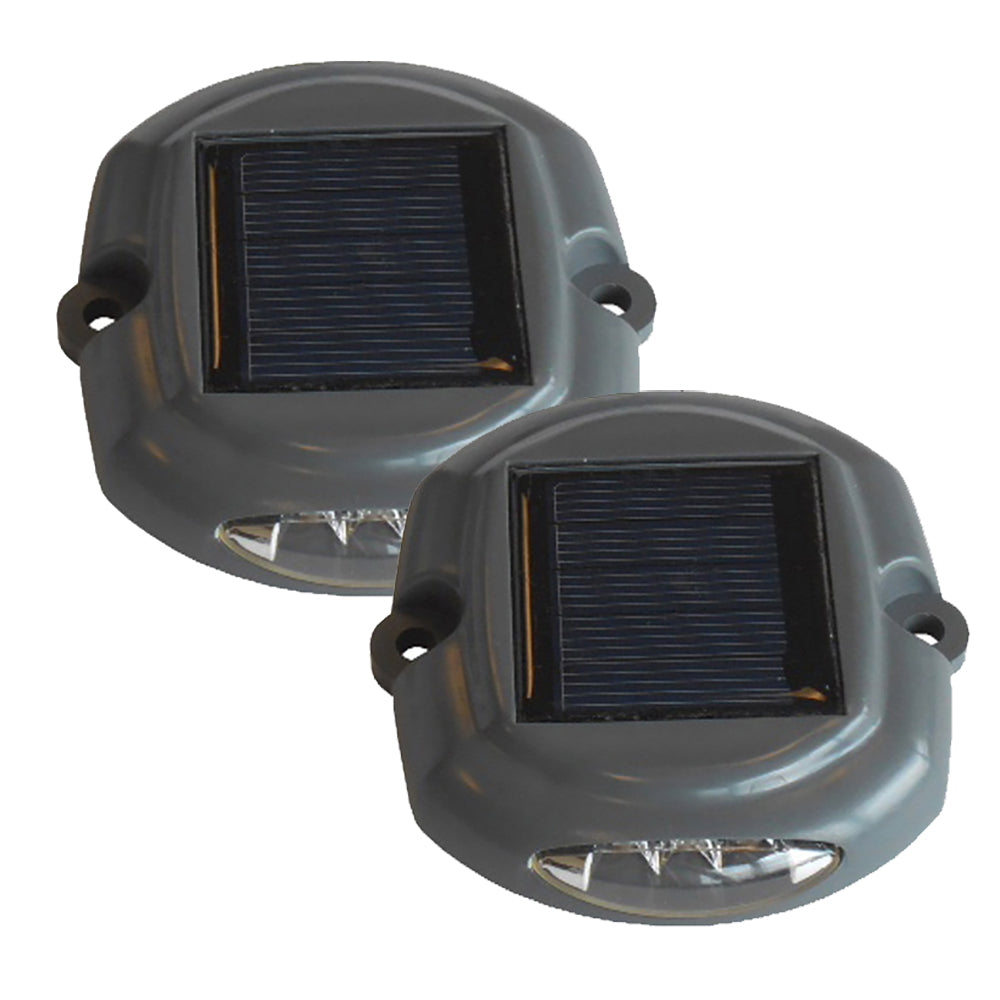 Dock Edge Docklite Solar Dock & Deck Light - 2-Pack — marine docking accessories
