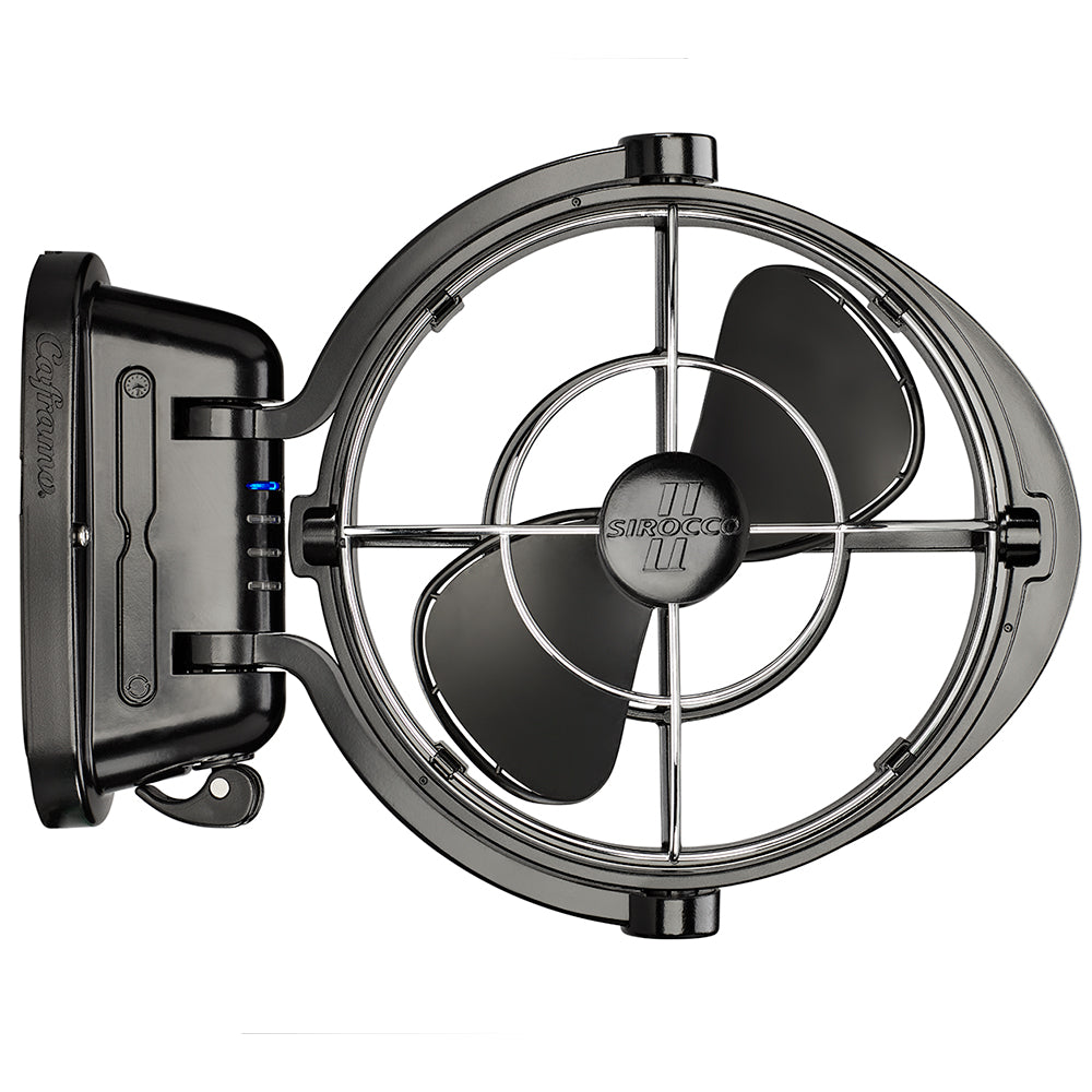 SEEKR by Caframo Sirocco II 3-Speed 7" Gimbal Fan - Black - 12-24V — marine fans