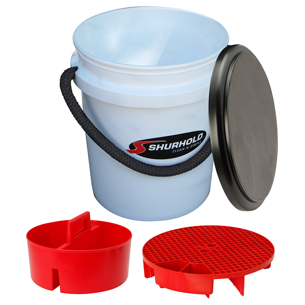 Shurhold One Bucket Kit - 5 Gallon - White — marine cleaning
