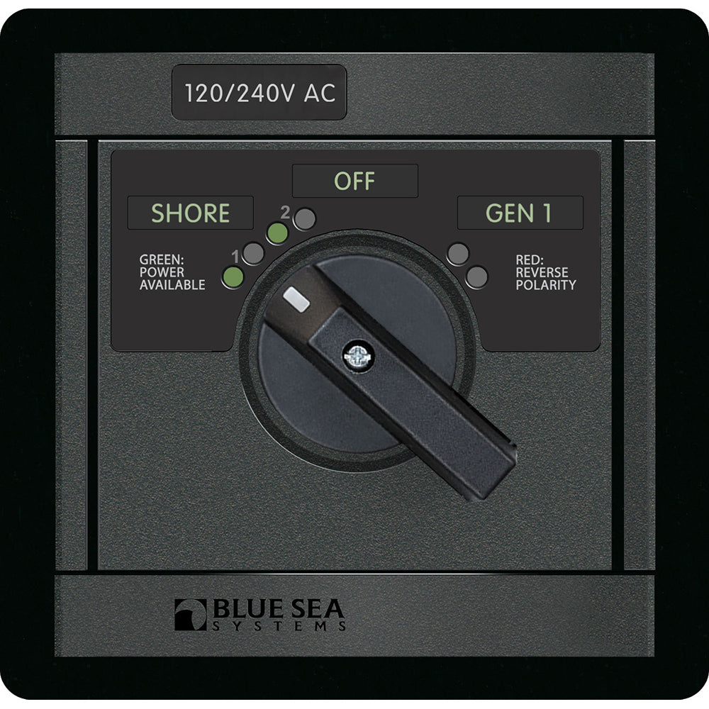 Blue Sea Systems Blue Sea 1480 10/240V AC Rotary 65A OFF + 2 Sources 2x120V/1x240V — marine switches & accessories