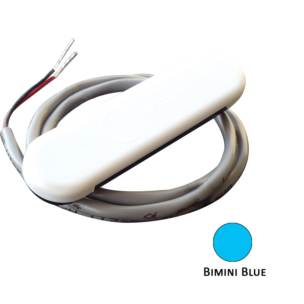 Shadow-Caster LED Lighting Shadow-Caster Courtesy Light w/2' Lead Wire - White ABS Cover - Bimini Blue - 4-Pack — marine interior / courtesy light