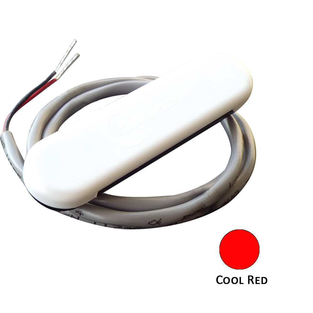 Shadow-Caster LED Lighting Shadow-Caster Courtesy Light w/2' Lead Wire - White ABS Cover - Cool Red - 4-Pack — marine interior / courtesy light