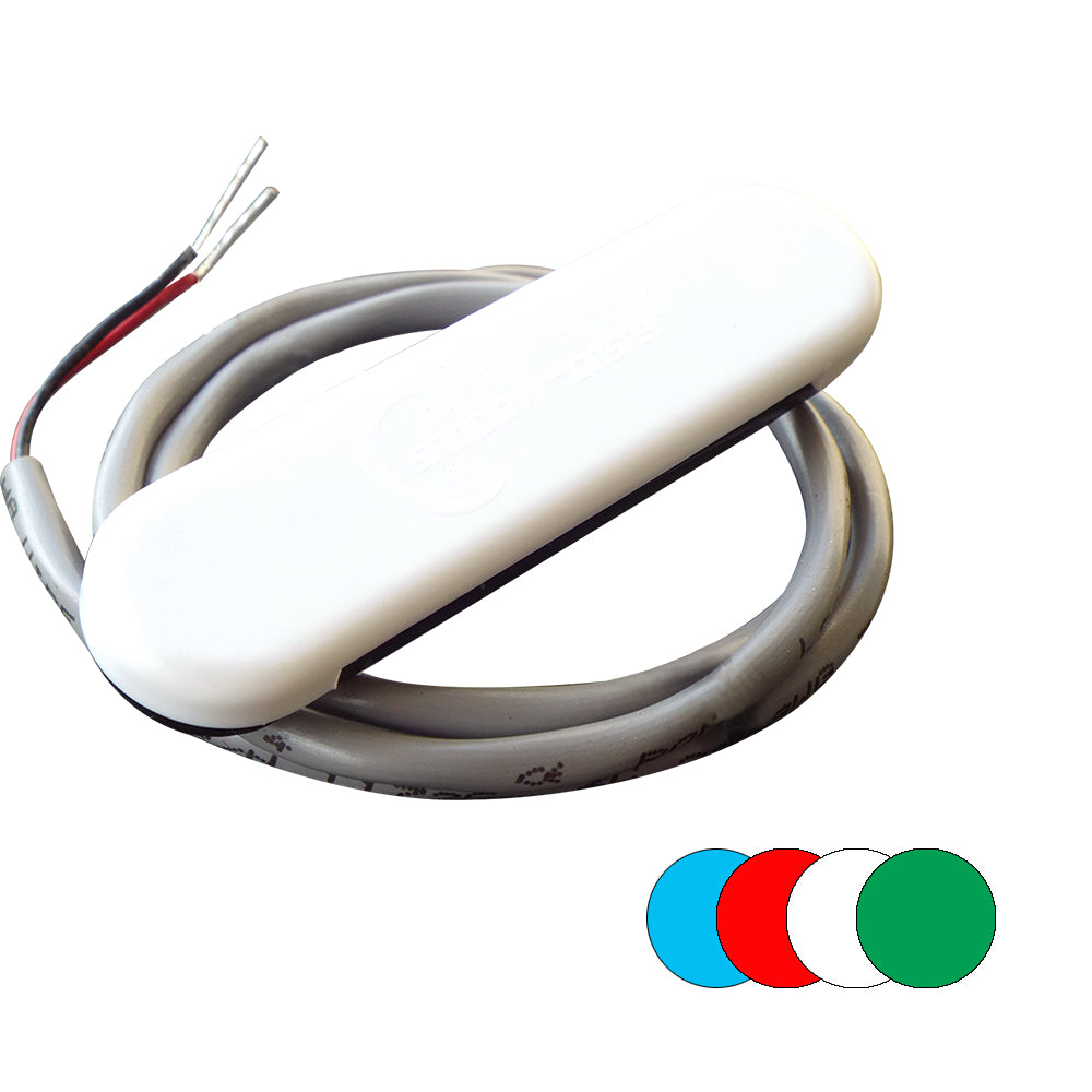 Shadow-Caster LED Lighting Shadow-Caster Courtesy Light w/2' Lead Wire - White ABS Cover - RGB Multi-Color - 4-Pack — marine interior / courtesy light