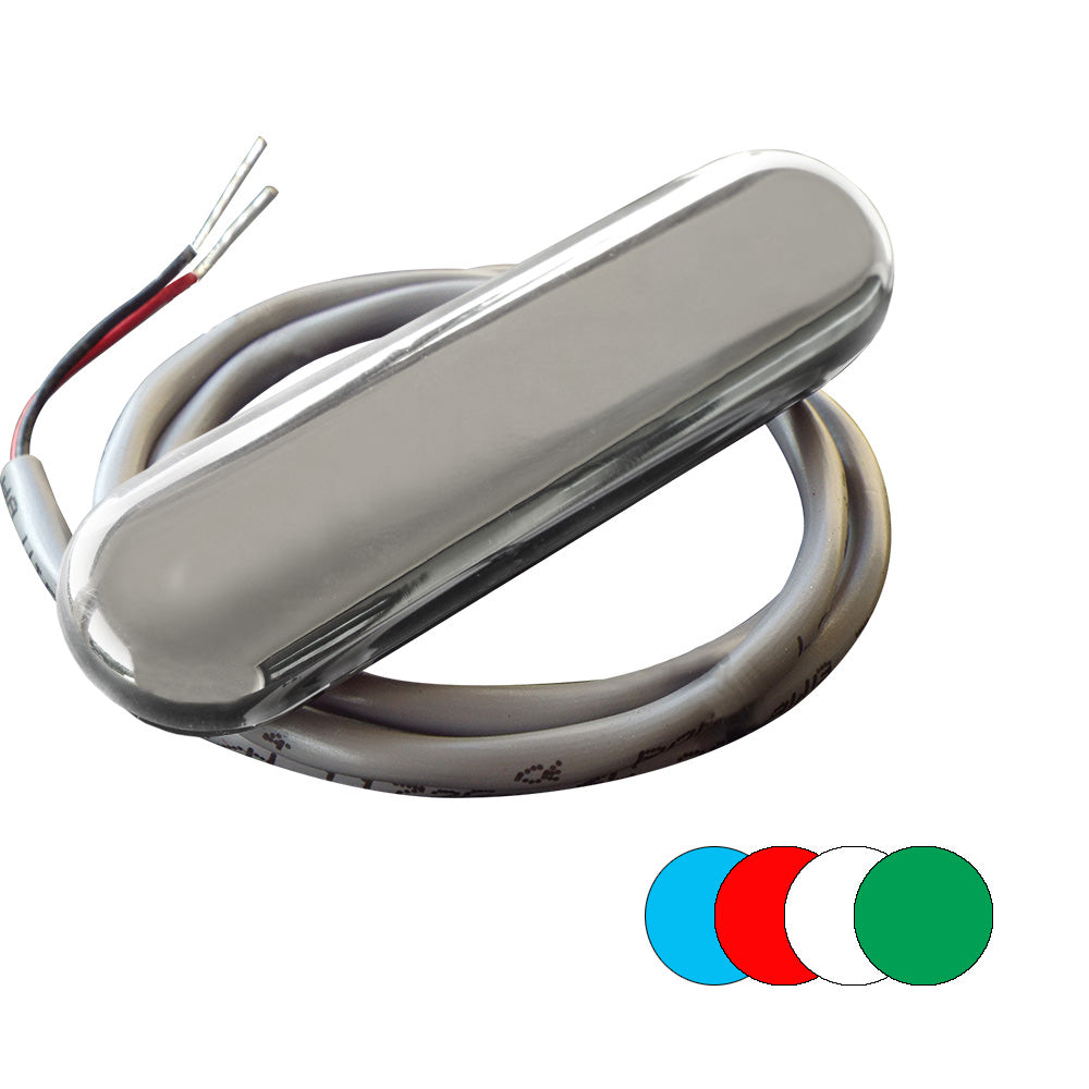 Shadow-Caster LED Lighting Shadow-Caster Courtesy Light w/2' Lead Wire - 316 SS Cover - RGB Multi-Color - 4-Pack — marine interior / courtesy light