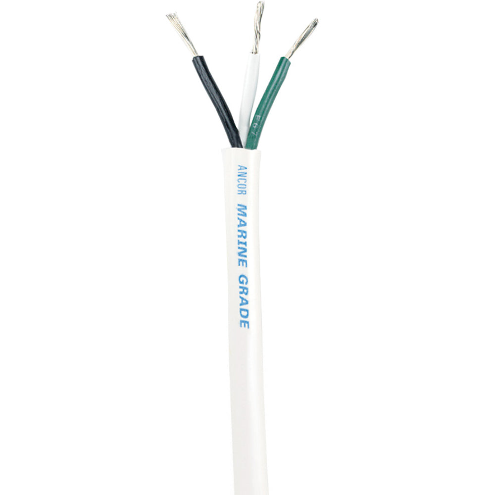 Ancor White Triplex Cable - 16/3 AWG - Round - 250' — marine wire