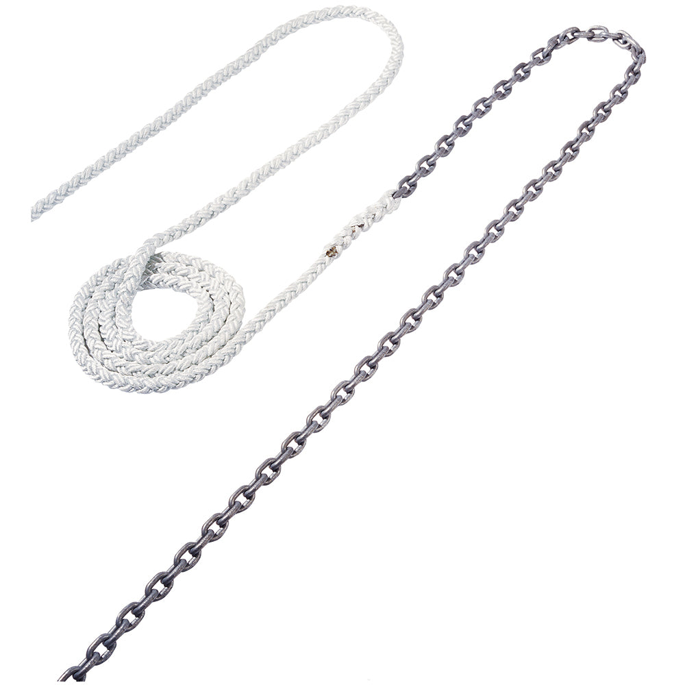 Maxwell Anchor Rode - 25'-3/8" Chain to 250'-5/8" Nylon Brait — marine rope & chain