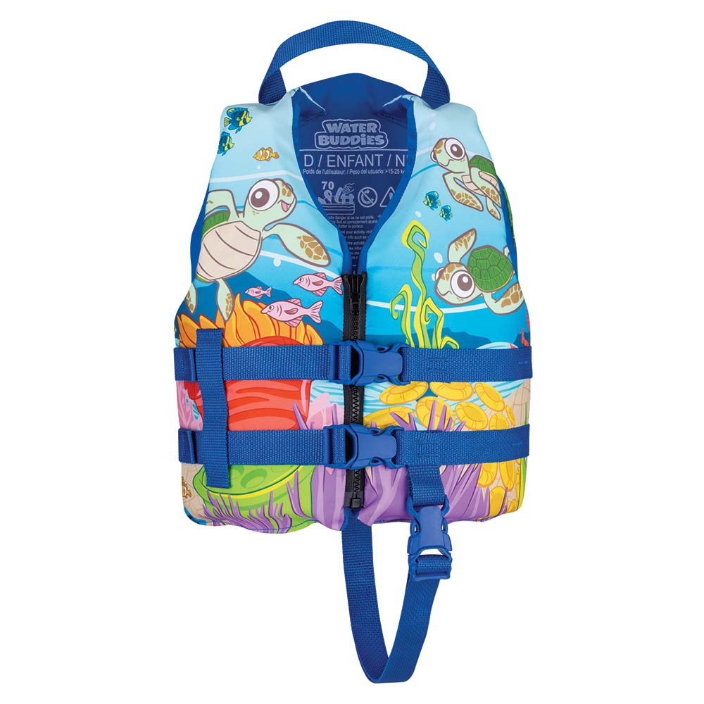 Full Throttle Water Buddies Vest - Child 30-50lbs - Turtle — marine personal flotation devices