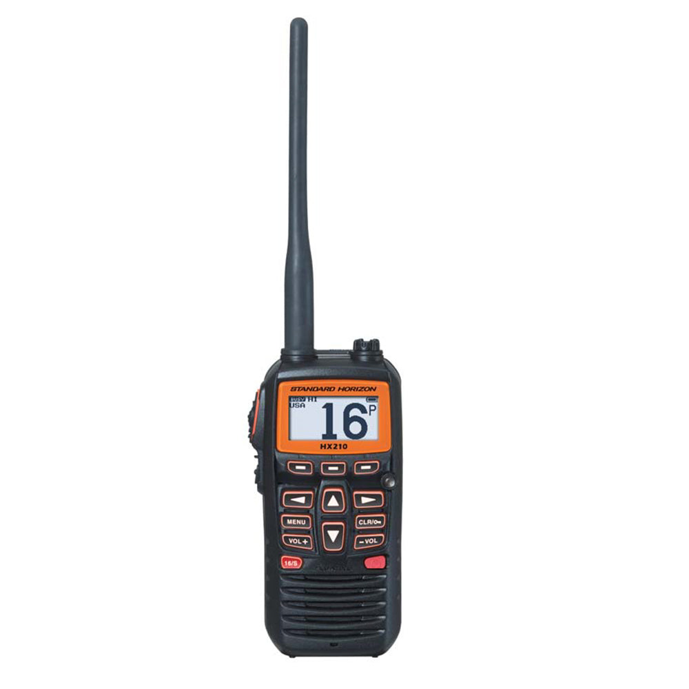Standard Horizon HX210 6W Floating Handheld Marine VHF Transceiver — marine paddlesports