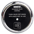 Fireboy-Xintex Propane Control & Solenoid Valve w/Chrome Bezel Display — marine fume detectors