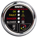 Fireboy-Xintex Gasoline Fume Detector w/Blower Control - Chrome Bezel - 12V — marine fume detectors