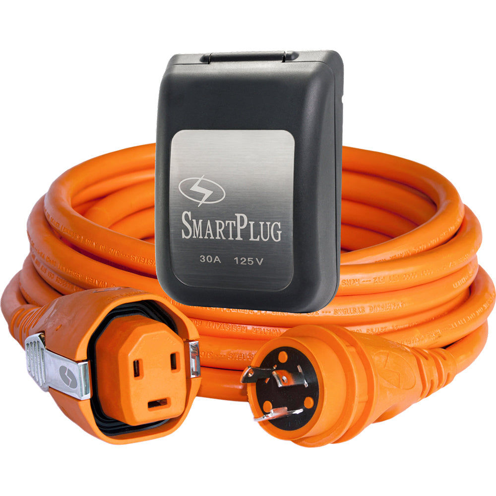 SmartPlug 30 AMP SmartPlug/Twist Type Cordset w/Black Inlet Cover- 50' — marine shore power