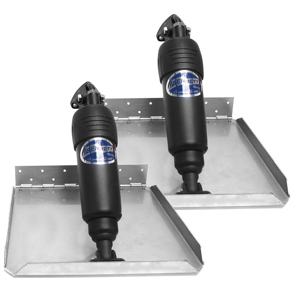 Bennett Marine Bennett BOLT 1212ED Electric - Edge Mount Limited Space Trim Tab Kit - 12V - 12" x 12" — marine trim tabs