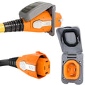 SmartPlug 50 AMP Inlet & Female Cord Connector Combo - Grey — marine shore power