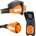 SmartPlug 50 AMP Inlet & Female Cord Connector Combo - Black — marine shore power