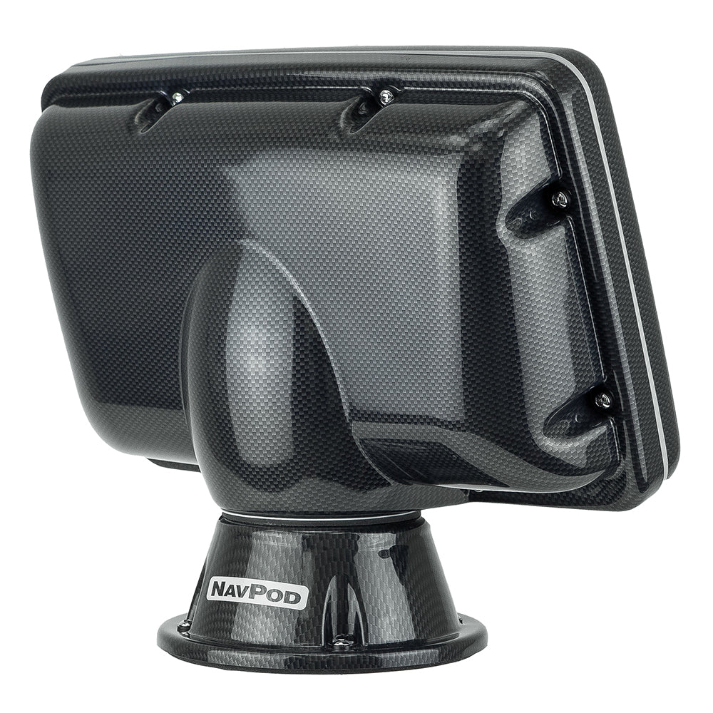 NavPod PP4408 PowerPod Pre-Cut f/Simrad GO7 & B&G Vulcan 7 - Carbon Black — marine display mounts