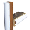 Dock Edge Piling Bumper - One End Capped - 6' - White — marine bumpers/guards