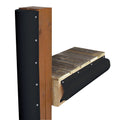 Dock Edge Piling Bumper - One End Capped - 6' - Black — marine bumpers/guards