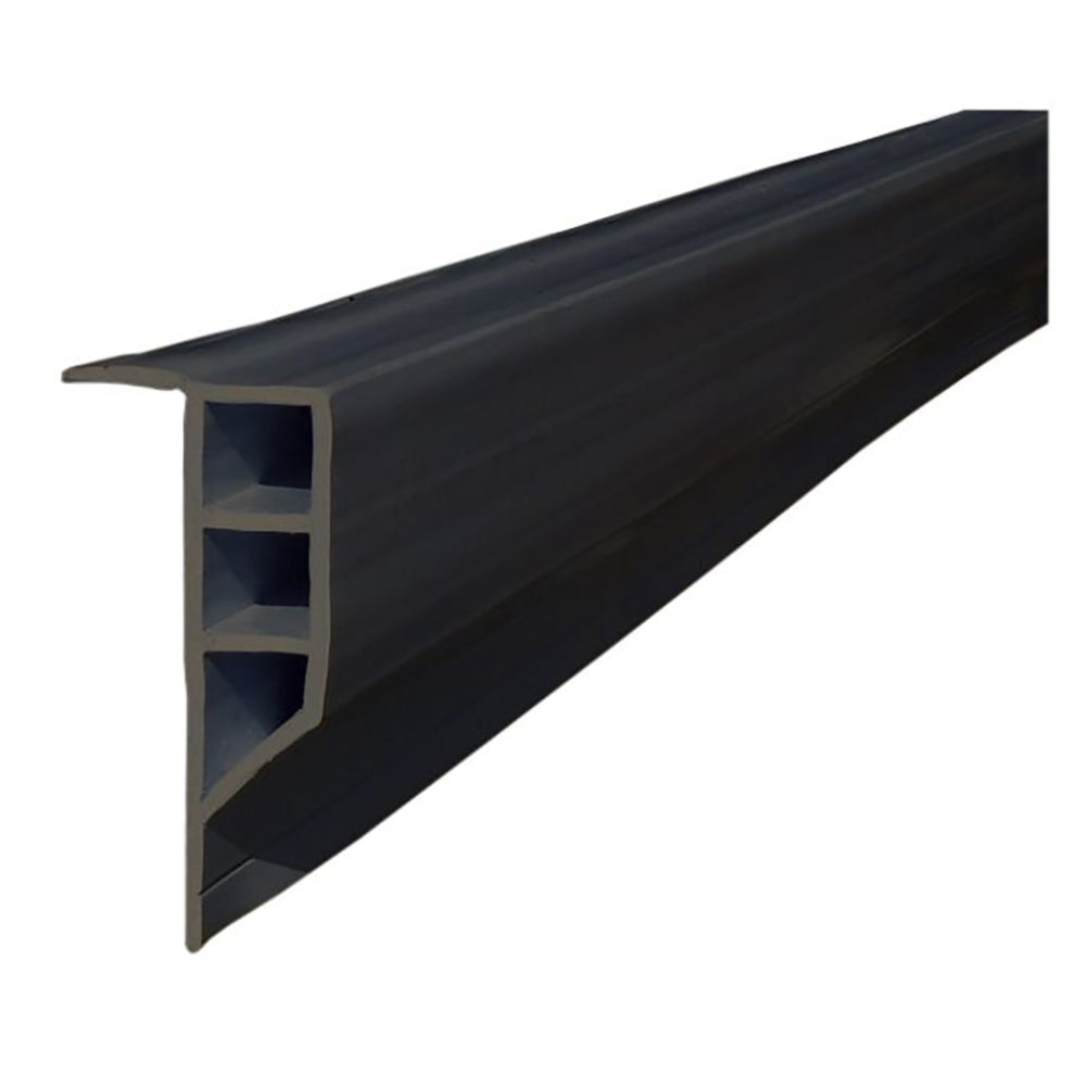 Dock Edge Standard PVC Full Face Profile - 16' Roll - Black — marine bumpers/guards