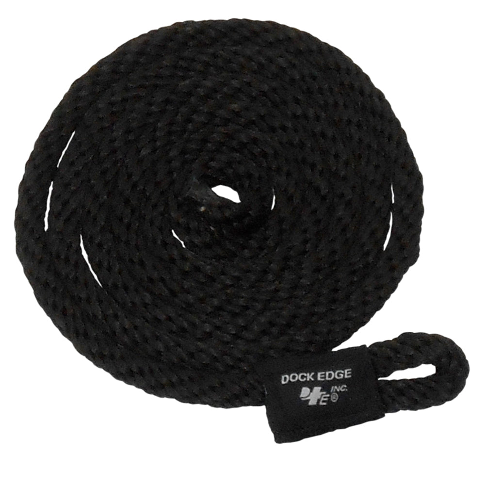 Dock Edge Fender Line - 3/8" x 5' - Black - 2-Pack — marine fender accessories