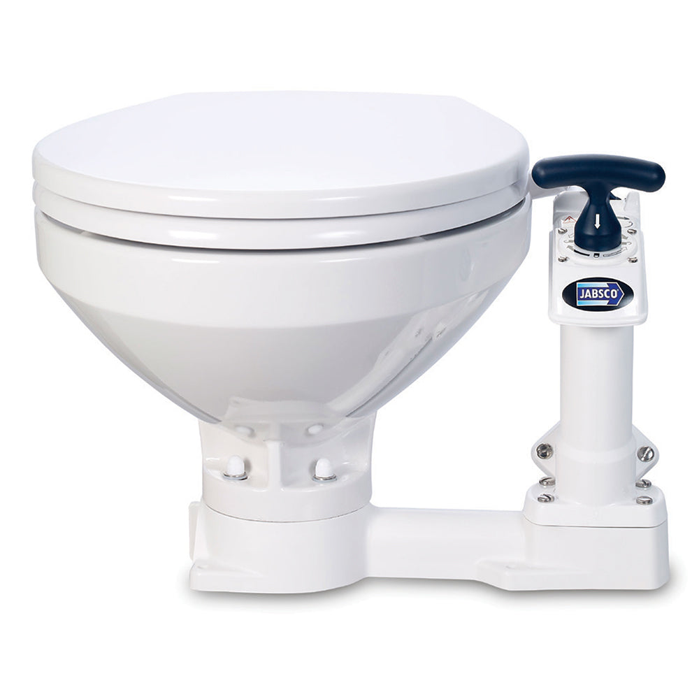 Jabsco Manual Marine Toilet - Regular Bowl w/Soft Close Lid — marine marine sanitation