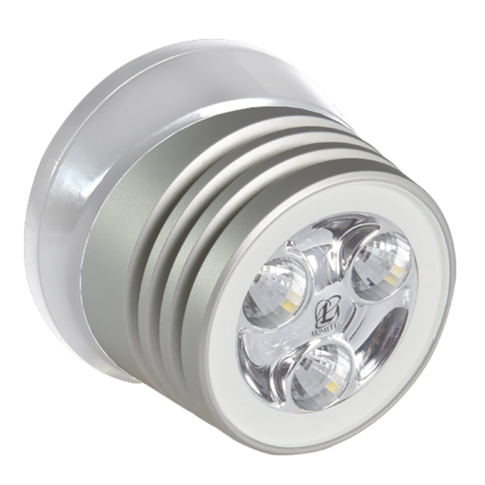Lumitec Zephyr LED Spreader/Deck Light - Brushed White Base - White Non-Dimming — marine flood/spreader lights