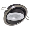 Lumitec Mirage Positionable Down Light - Warm White Dimming - Hi CRI - Polished Bezel — marine dome/down lights