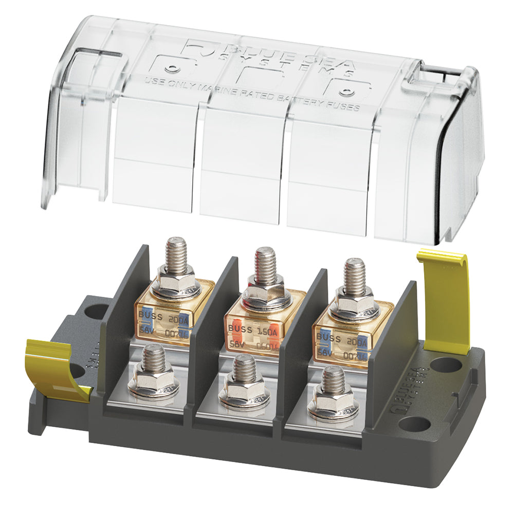Blue Sea Systems Blue Sea 5194 MRBF Surface Mount 3 Circuit Fuse Block - Independent Source — marine fuse blocks & fuses