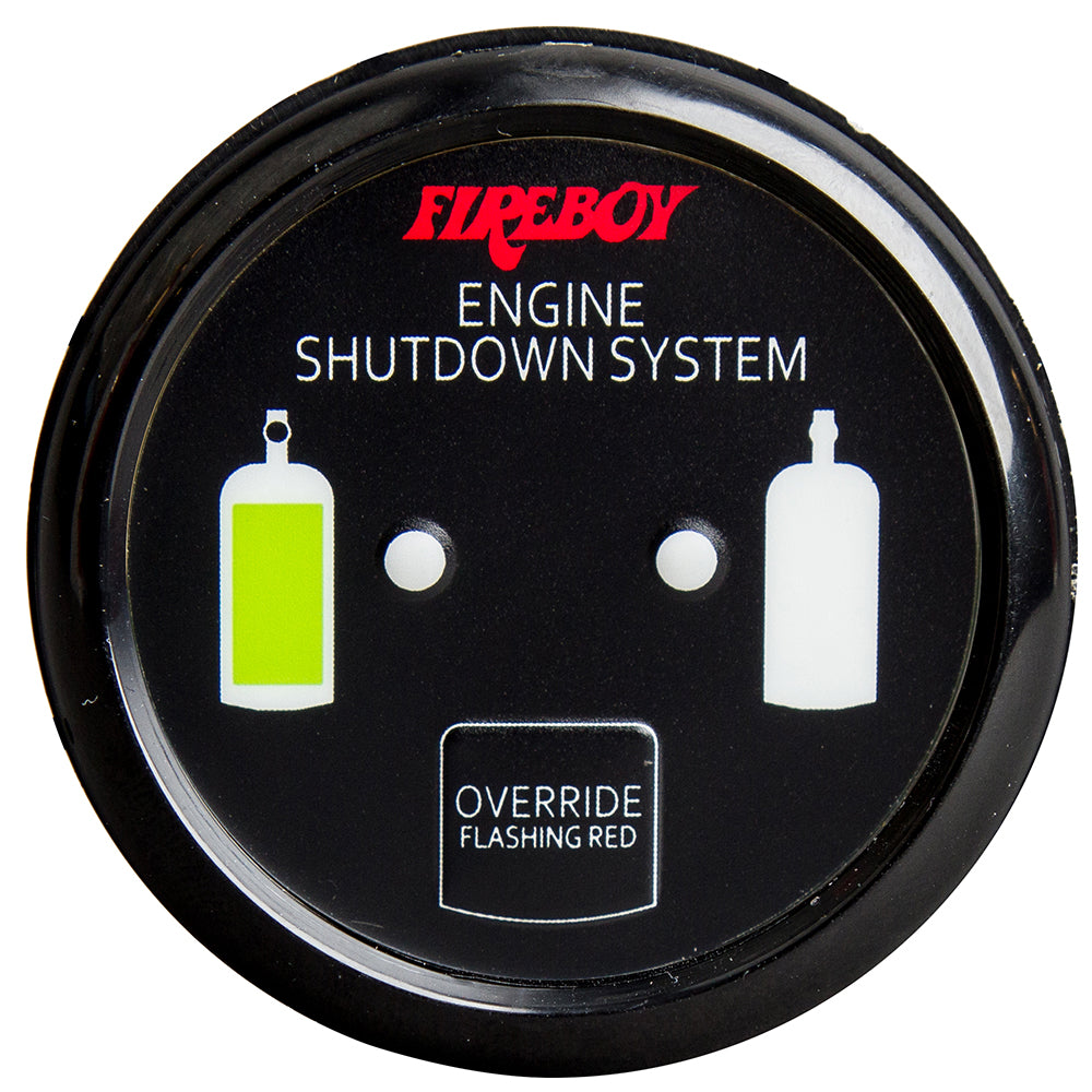 Fireboy-Xintex Deluxe Helm Display w/Gauge Body, LED & Color Graphics f/Engine Shutdown System - Black Bezel Display — marine fume detectors