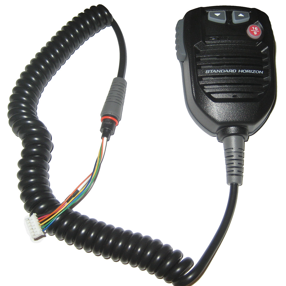 Standard Horizon Replacement VHF Mic f/GX2000B, GX2100B, GX2150B, GX2200B - Black — marine accessories