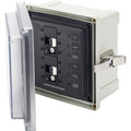 Blue Sea Systems Blue Sea 3117 - SMS Panel Enclosure w/2 ELCI (30A) - 120V AC — marine electrical panels