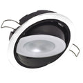 Lumitec Mirage Positionable Down Light - White Dimming - White Bezel — marine dome/down lights