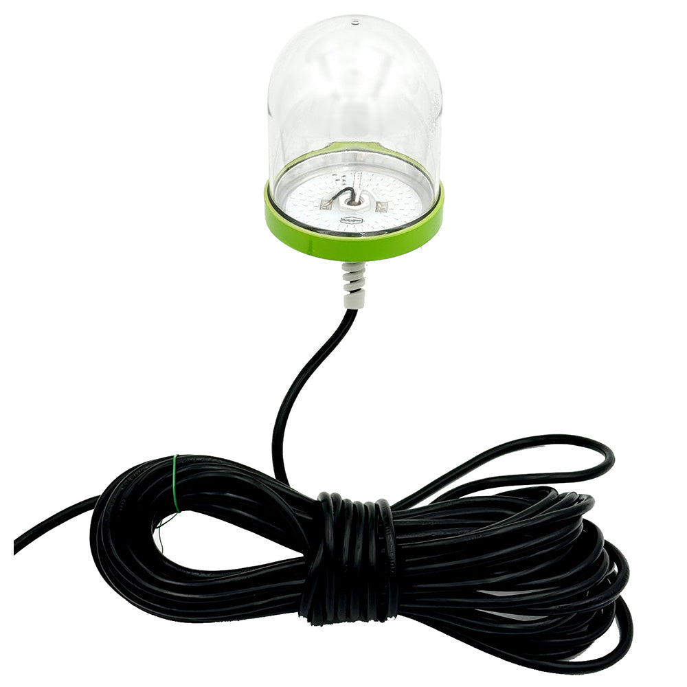 Hydro Glow SF100G 100W/120VAC Underwater Dock Light - Green Anchored To Bottom — marine underwater lighting
