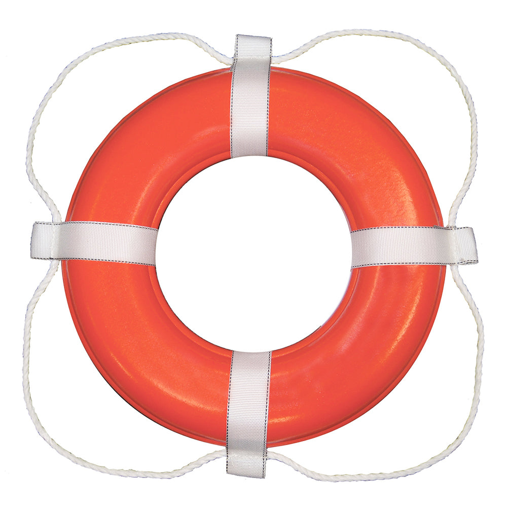 Taylor Made Foam Ring Buoy - 30" - Orange w/White Grab Line — marine personal flotation devices