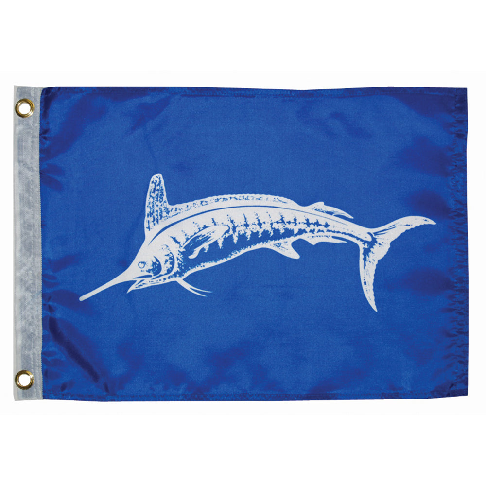 Taylor Made 12" x 18" White Marlin Flag — marine accessories