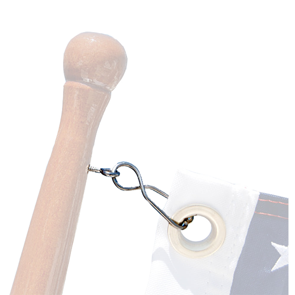 Taylor Made Skipper Flag Clips w/SS Screw Eyes (4pk) — marine accessories
