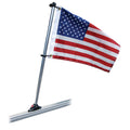 Taylor Made Pontoon 24" Flag Pole Mount & 12" x 18" US Flag — marine accessories