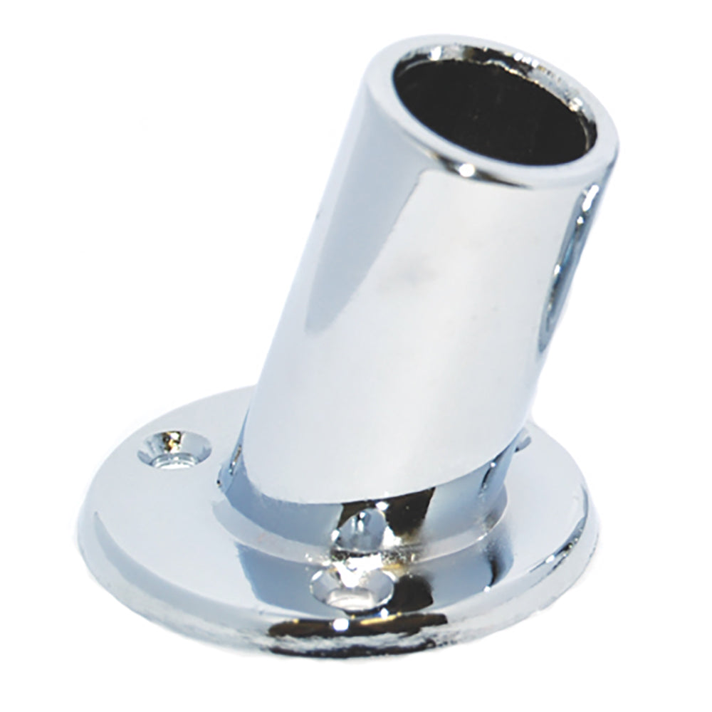Taylor Made 1" Slanted Chrome Plated Flag Pole Socket — marine accessories