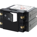 Blue Sea Systems Blue Sea 7574 A-Series Raised Rocker Circuit Breaker - Double Pole - 30A — marine circuit breakers