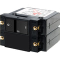 Blue Sea Systems Blue Sea 7417 A-Series Flat Rocker Circuit Breaker - Double Pole - 50A — marine circuit breakers