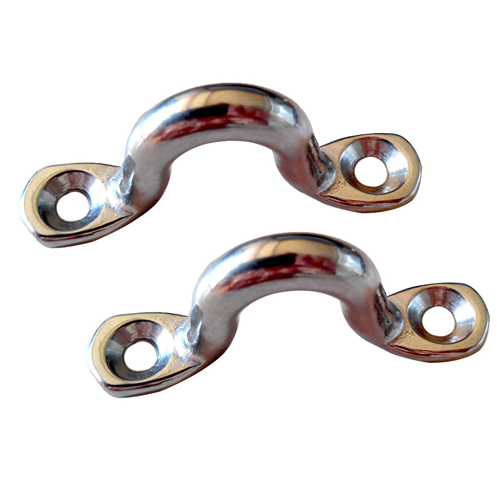 Taylor Made Eye Strap Chrome Zamak - Pair — marine bimini top fittings