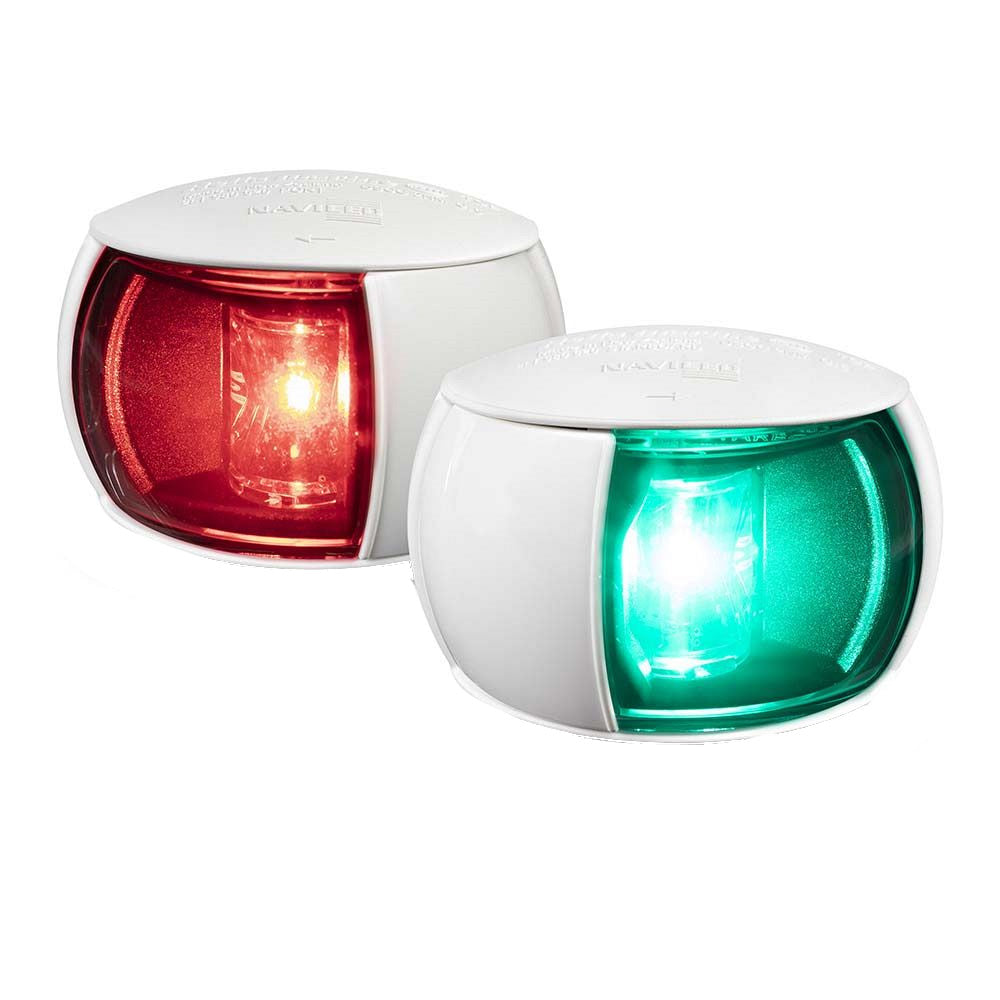 Hella Marine NaviLED Port & Starboard Pair - 2nm - Clear Lens/White Housing — marine navigation lights