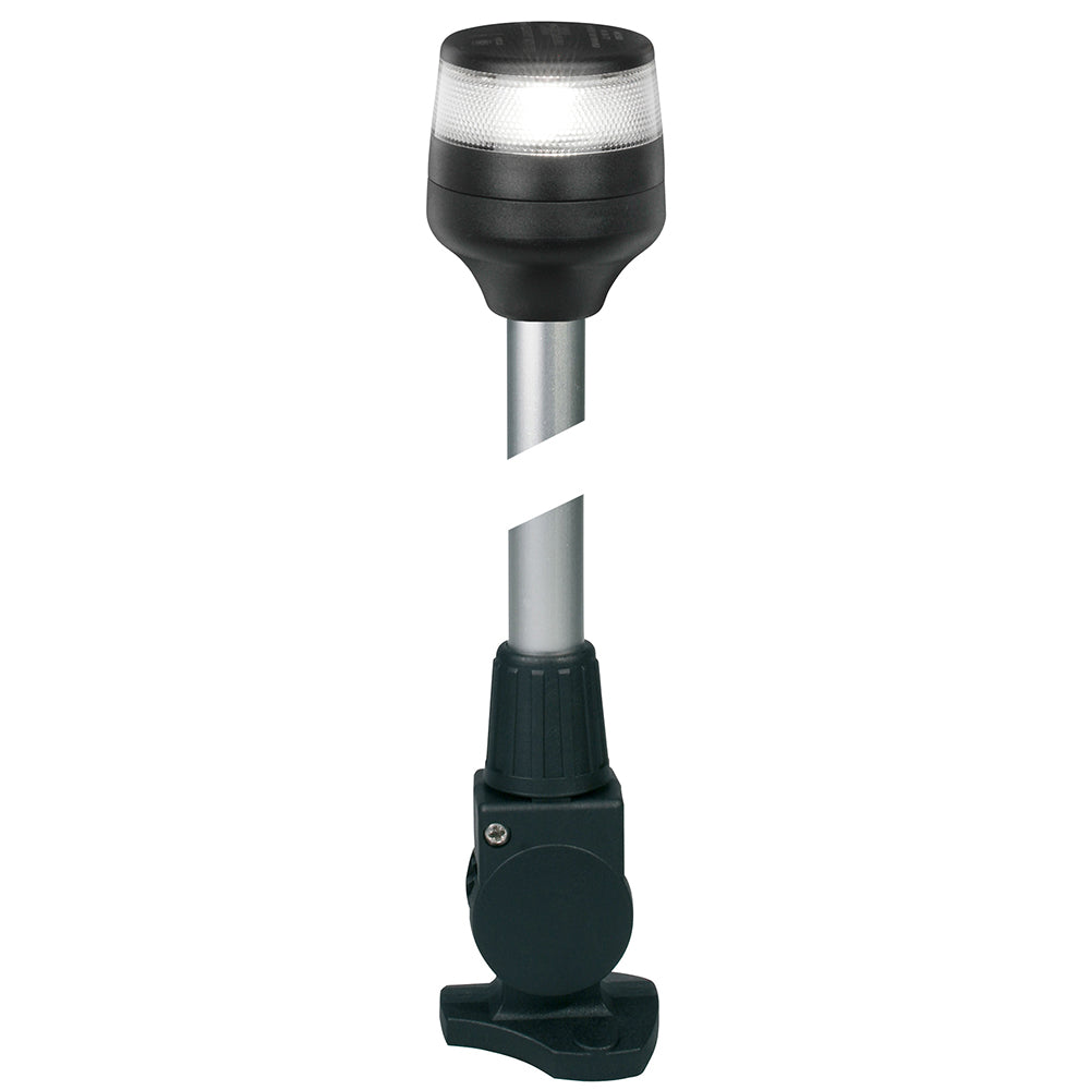 Hella Marine NaviLED 360 Compact All Round Lamp - 2nm - 24" Fold Down Base - Black — marine navigation lights