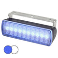 Hella Marine Sea Hawk XL Dual Color LED Floodlights - Blue/White LED - Black Housing — marine flood/spreader lights