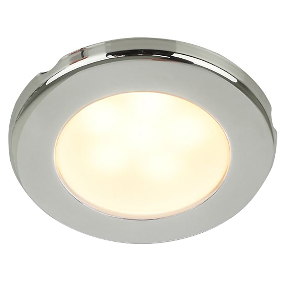 Hella Marine EuroLED 75 3" Round Screw Mount Down Light - Warm White LED - Stainless Steel Rim - 12V — marine dome/down lights